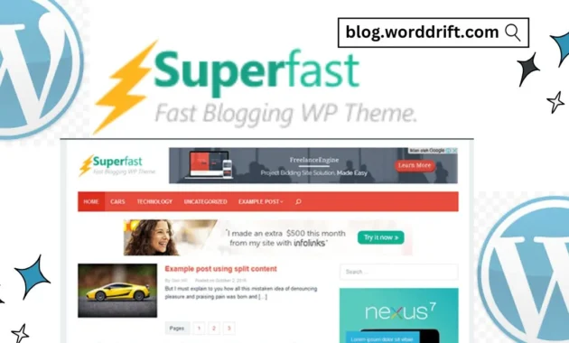 The Superfast WordPress Theme is designed for high-speed performance, SEO optimization, and AdSense monetization