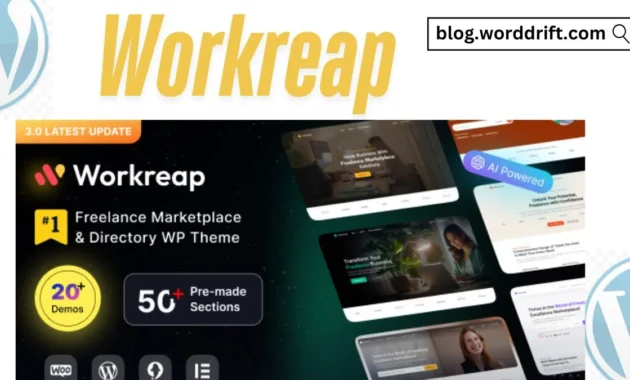 Workreap is a feature-packed WordPress theme designed specifically for building freelance marketplace platforms