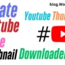 Create a YouTube Thumbnail Downloader Tool For Free