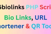 66biolinks PHP Script – Bio Links, URL Shortener & QR Tools