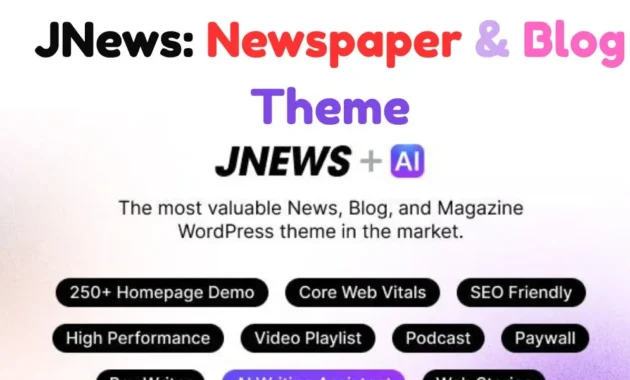 JNews Theme: Best WordPress Newspaper & Blog Theme