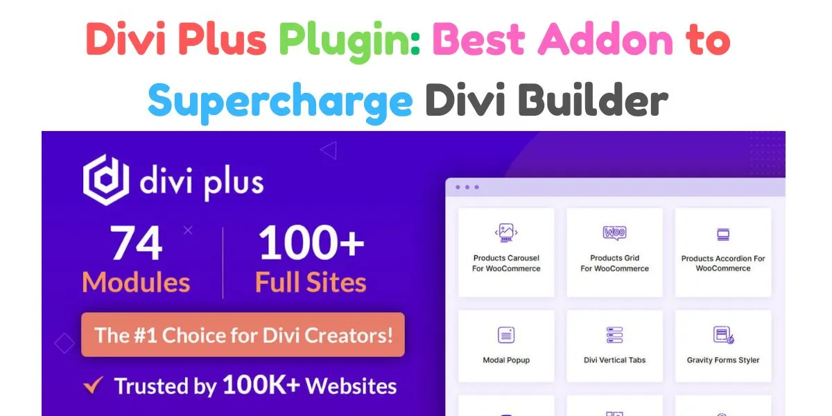 Divi Plus Plugin: Best Addon to Supercharge Divi Builder