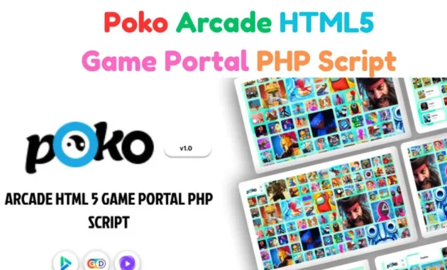 Poko Arcade HTML5 Game Portal PHP Script